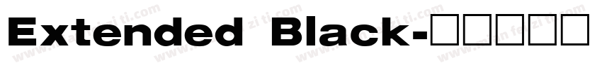 Extended Black字体转换